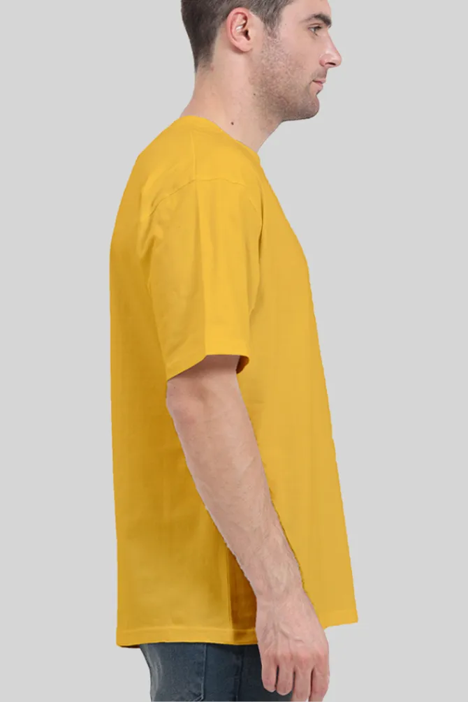 Mustard Yellow Oversized T-shirt for men