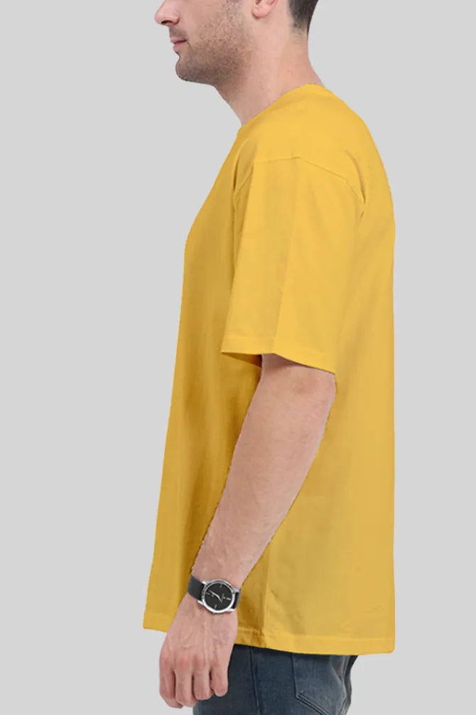 Mustard Yellow Oversized T-shirt for men
