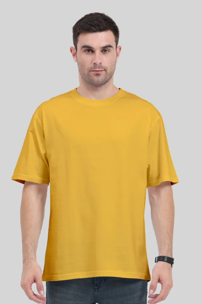 Mustard Yellow Oversized T-shirt for men