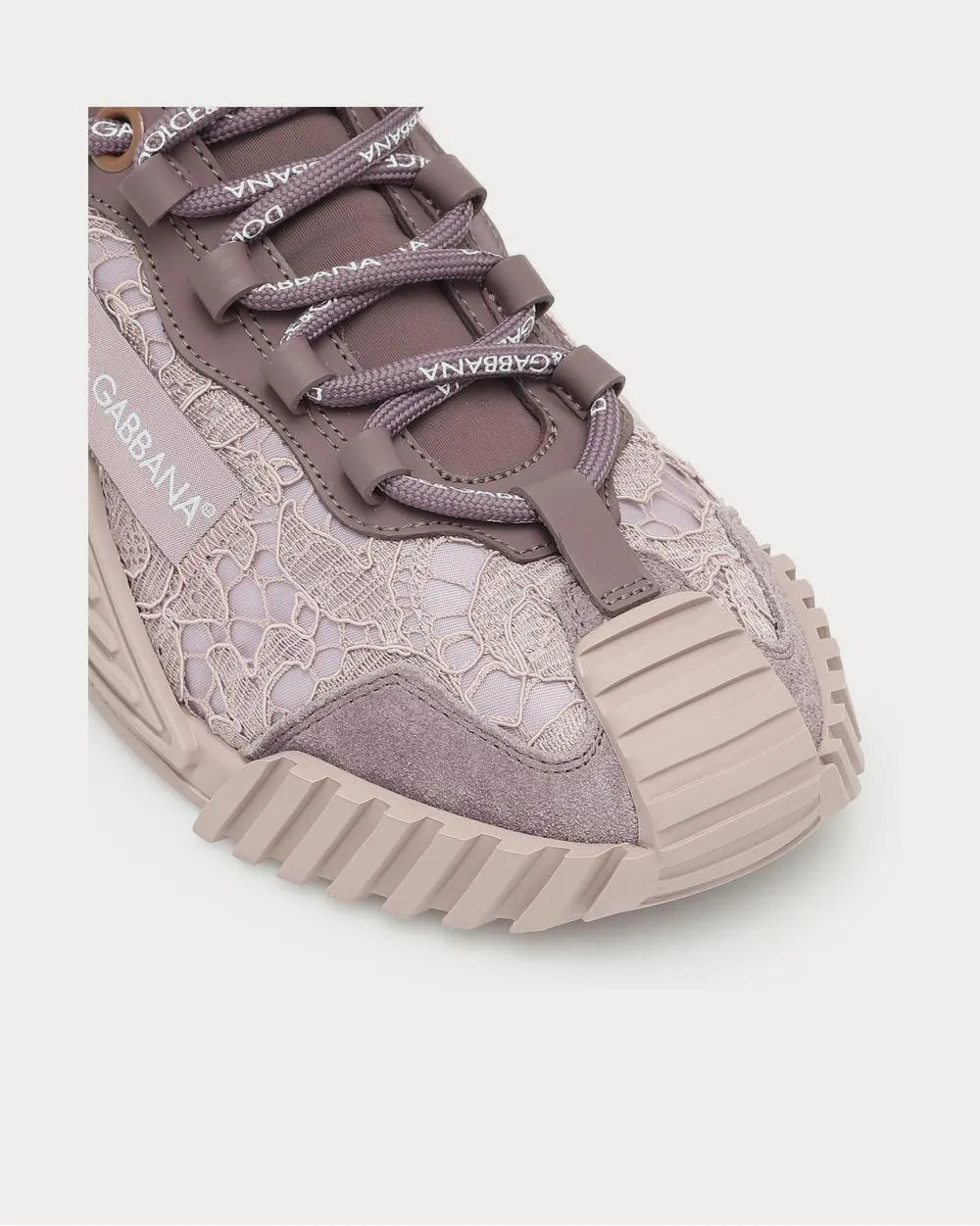 NS1 lace-trimmed Light Pink Low Top Sneakers