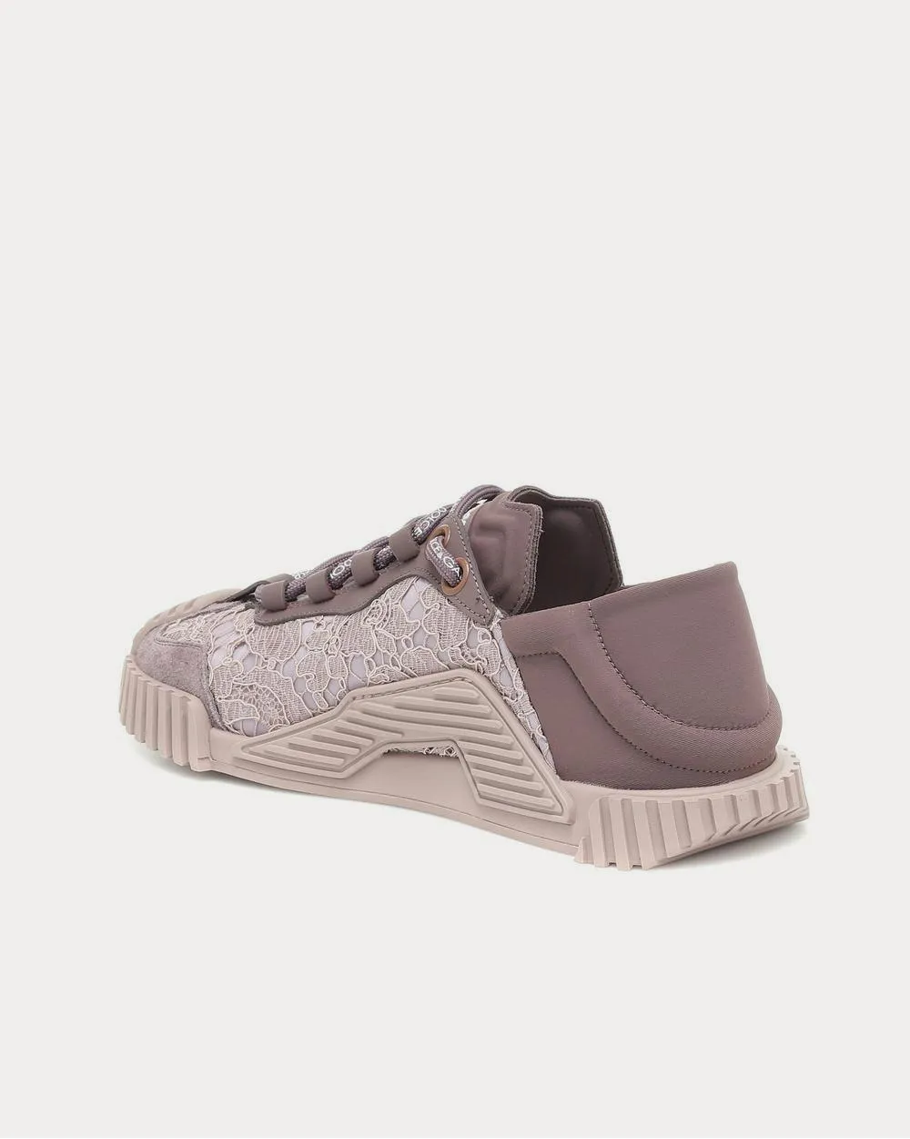 NS1 lace-trimmed Light Pink Low Top Sneakers