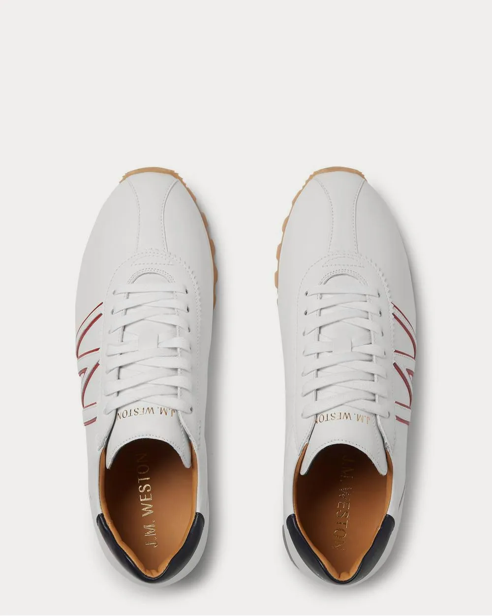 On My Way Leather  White low top sneakers