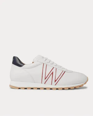 On My Way Leather  White low top sneakers