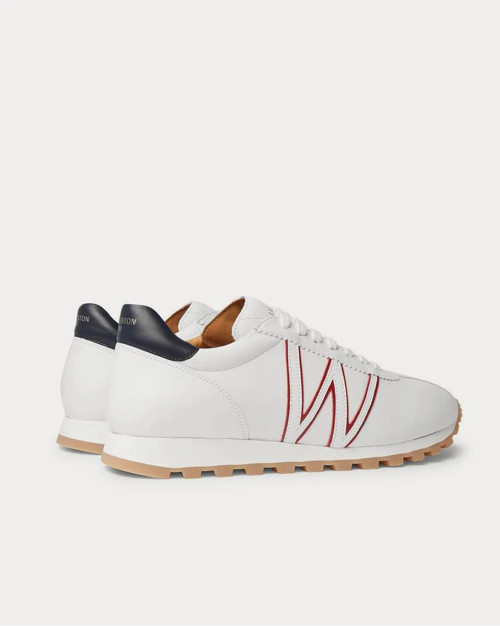 On My Way Leather  White low top sneakers