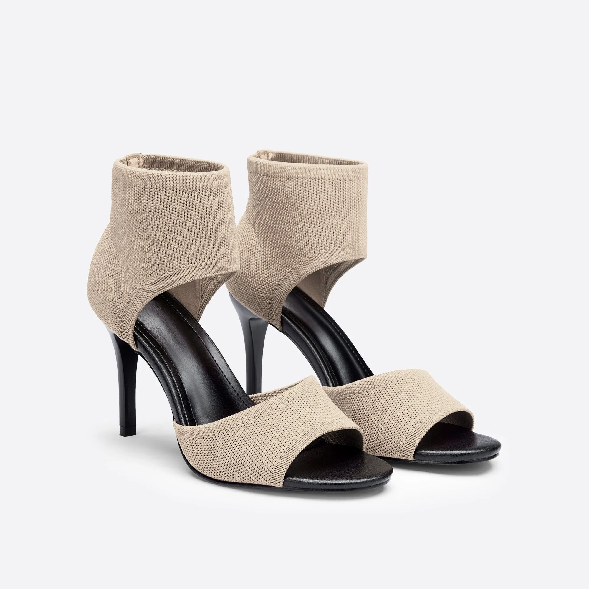 Peep-Toe High Heel Sandals