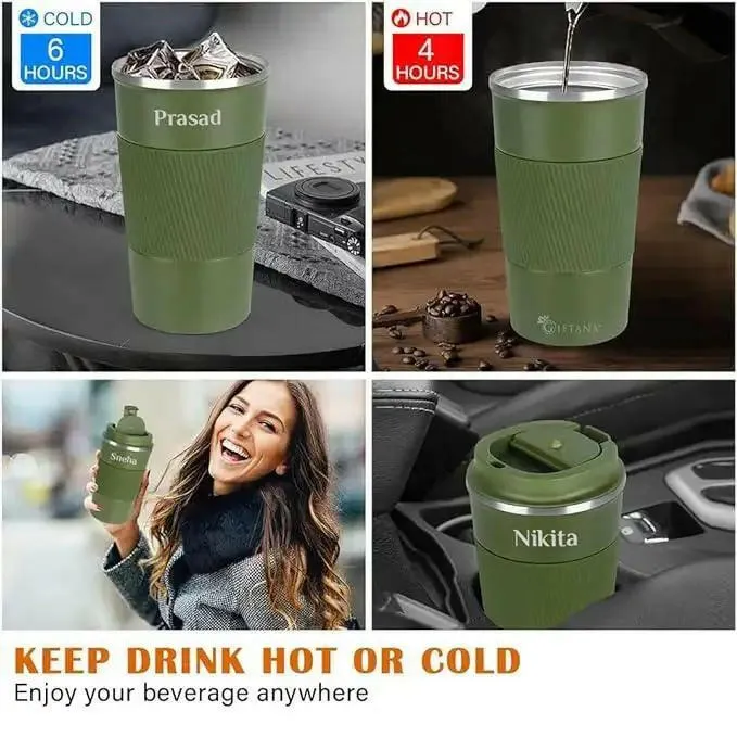 Personalized Coffee Tumbler G734 - Green