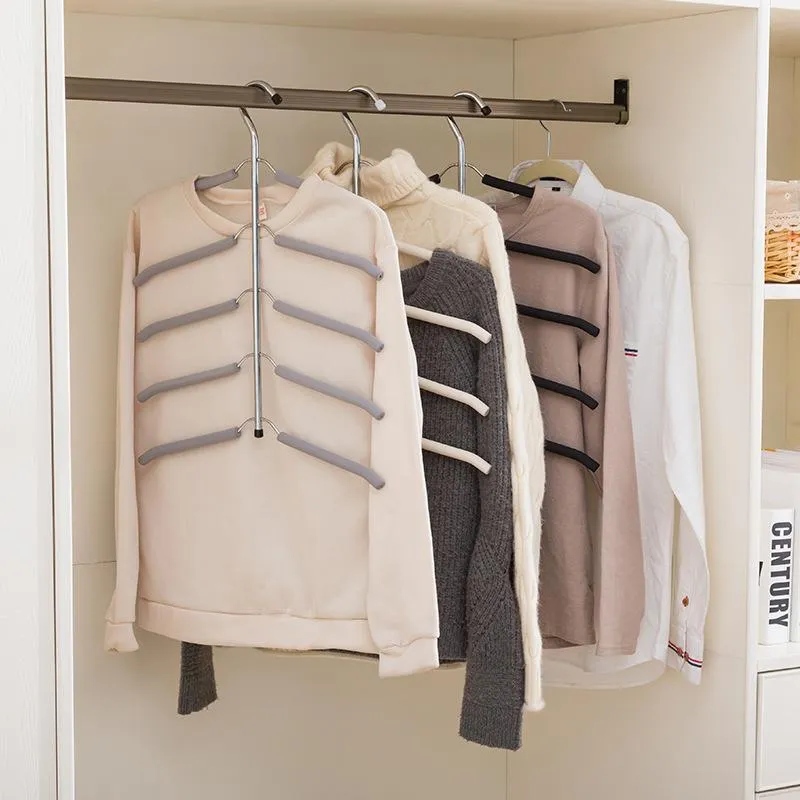 Rack Shawl Cloth Closet Multifunctional Stainless Steel Hanger Slip-resistant Clothes Hanger