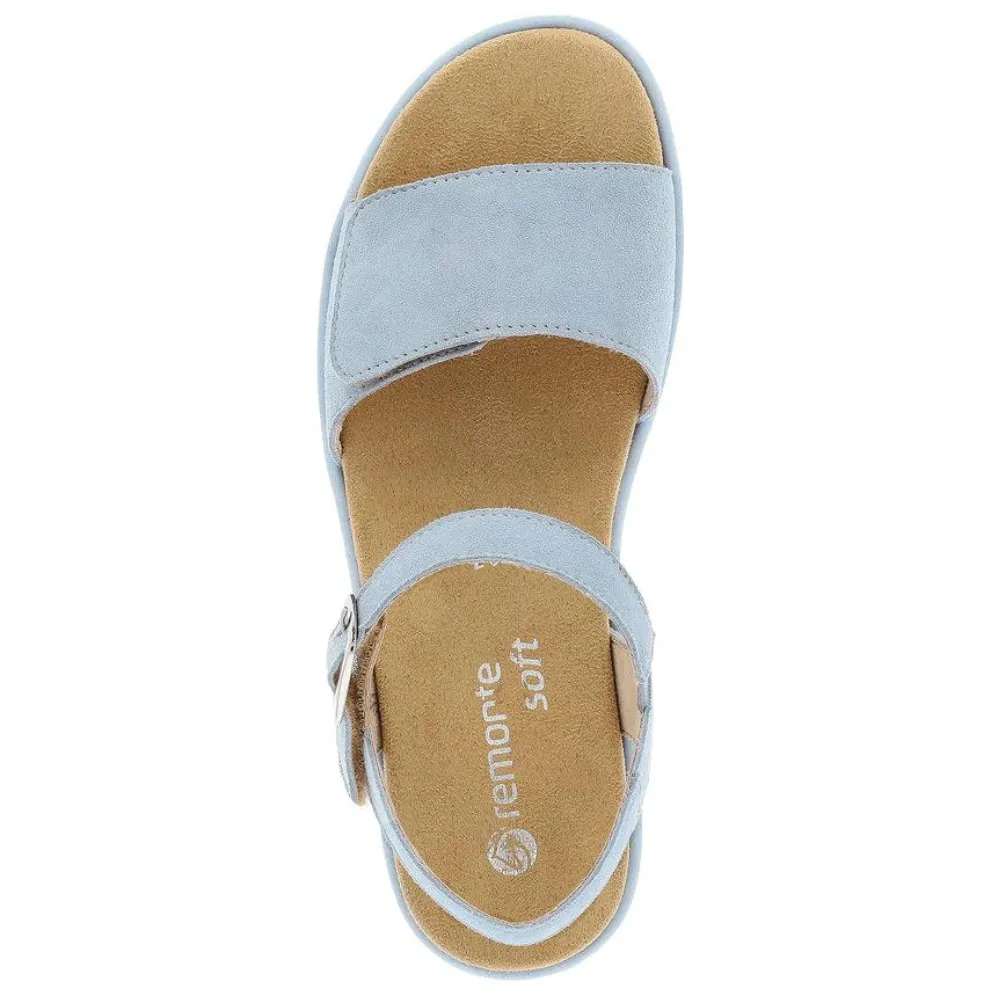 Remonte D1N50 Jocelyn Steel Blue Suede Sandal (Women's)