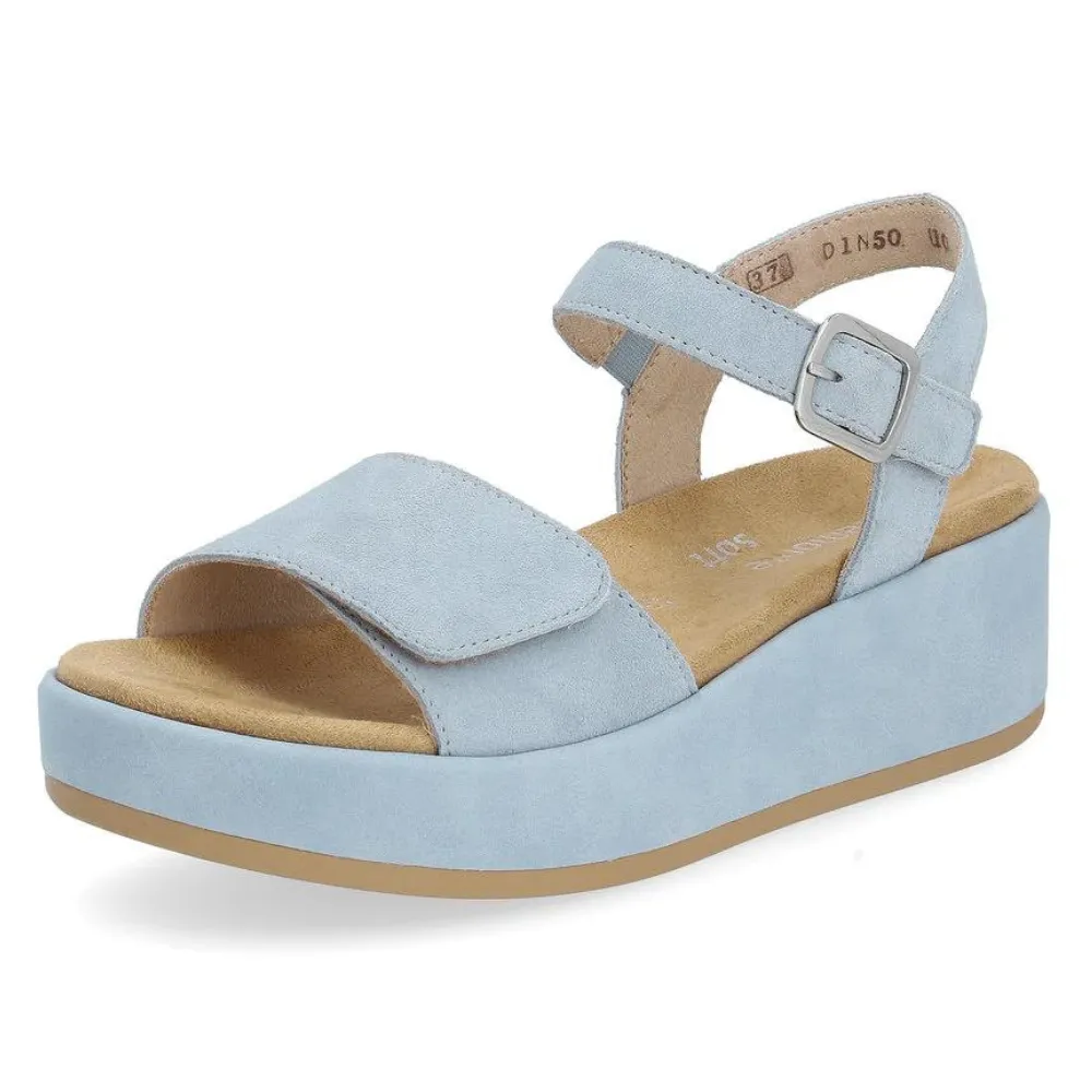 Remonte D1N50 Jocelyn Steel Blue Suede Sandal (Women's)