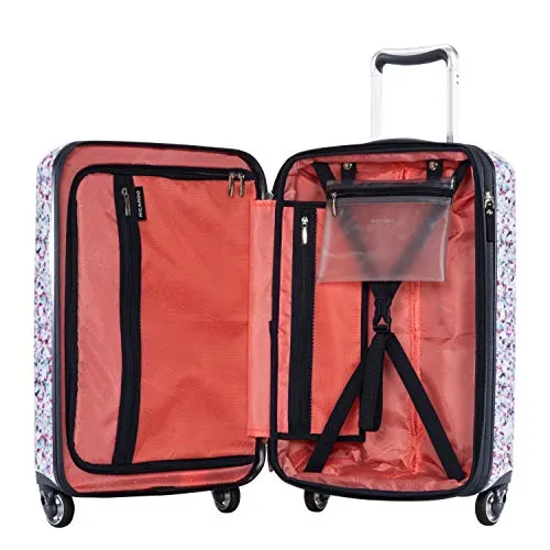 Ricardo Beverly Hills Beaumont 20-inch Carry-On Suitcase (White Sparkling Geode Print)