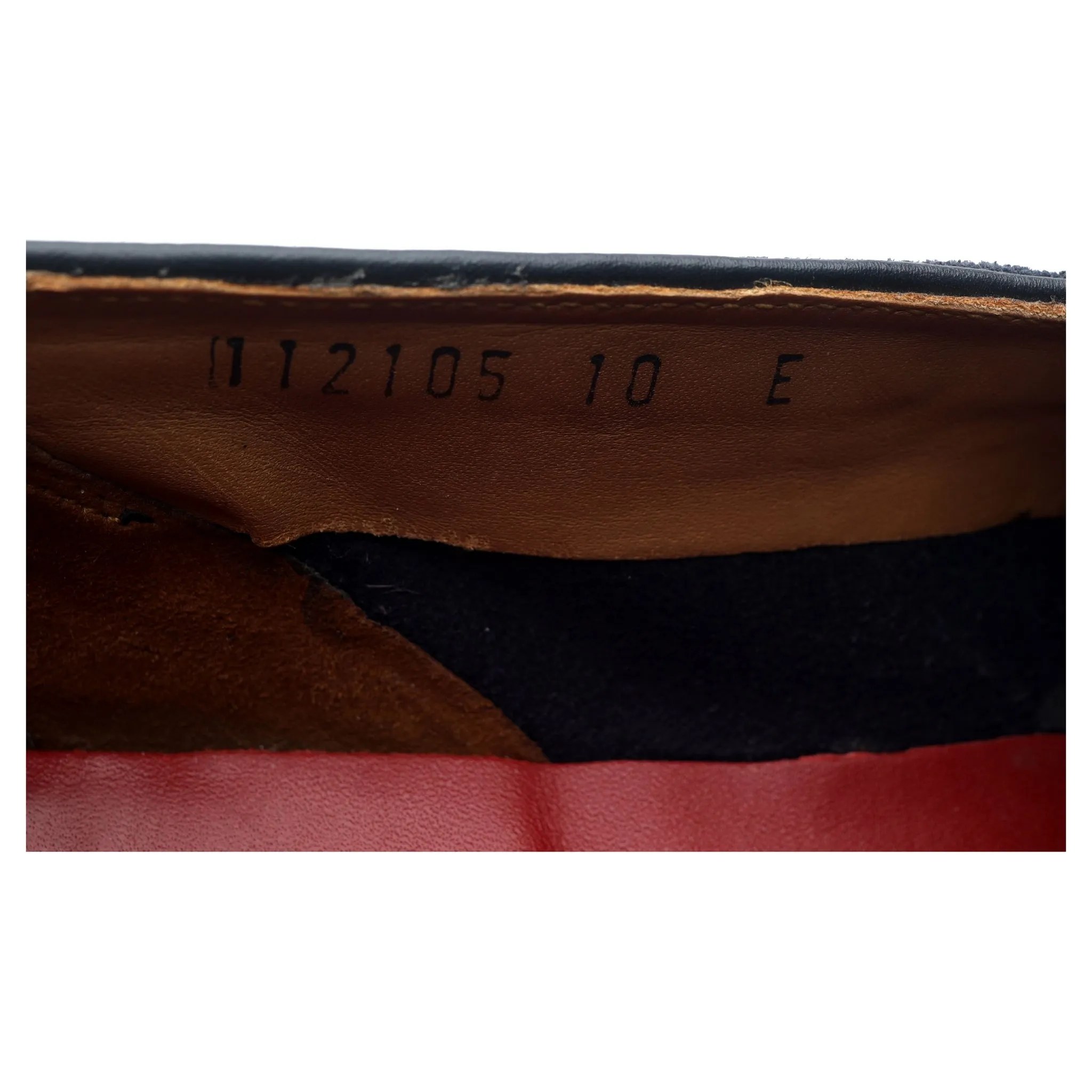 'Scottie' Navy Blue Leather Tassel Loafers UK 10 E