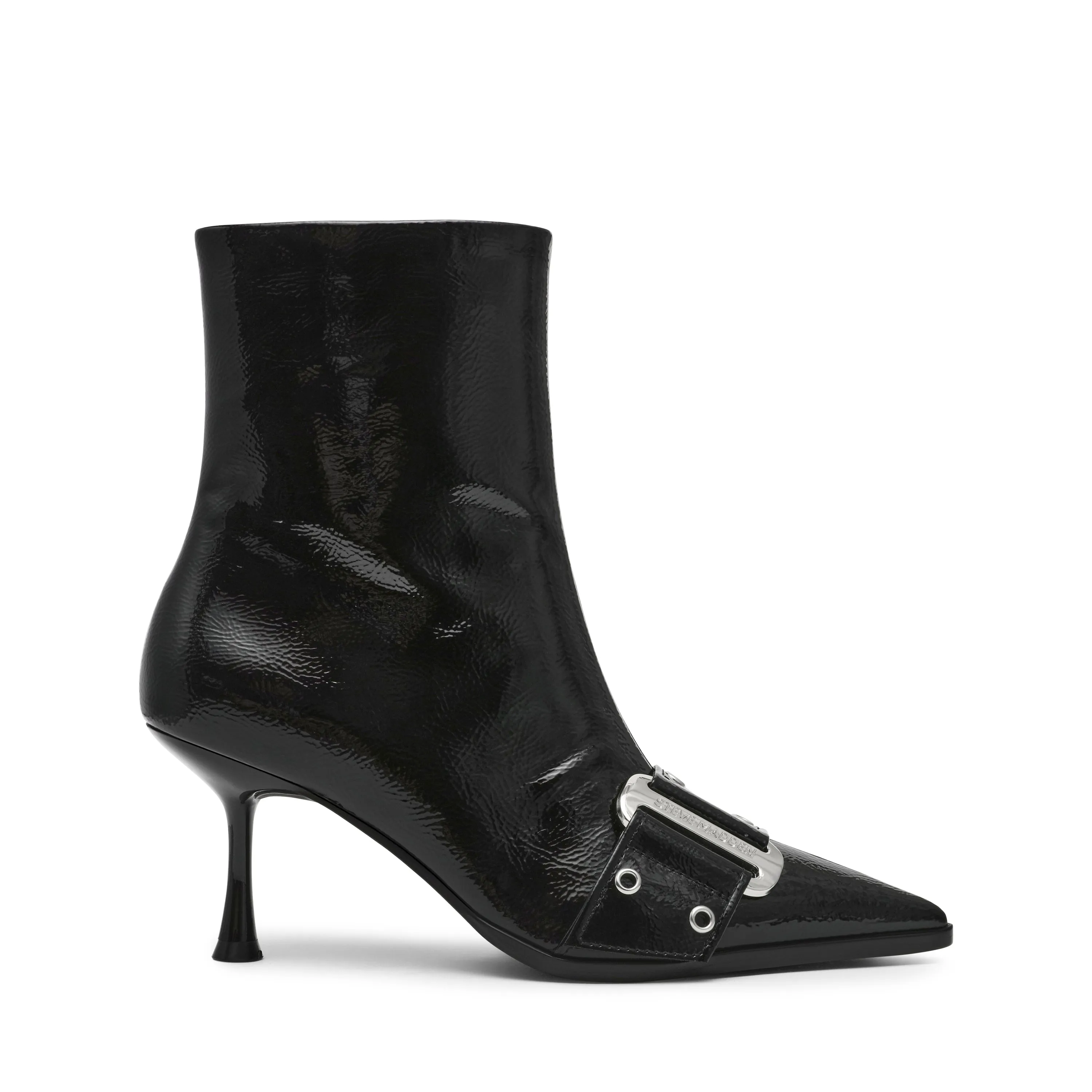 Slinger Bootie BLACK CRINKLE PATENT
