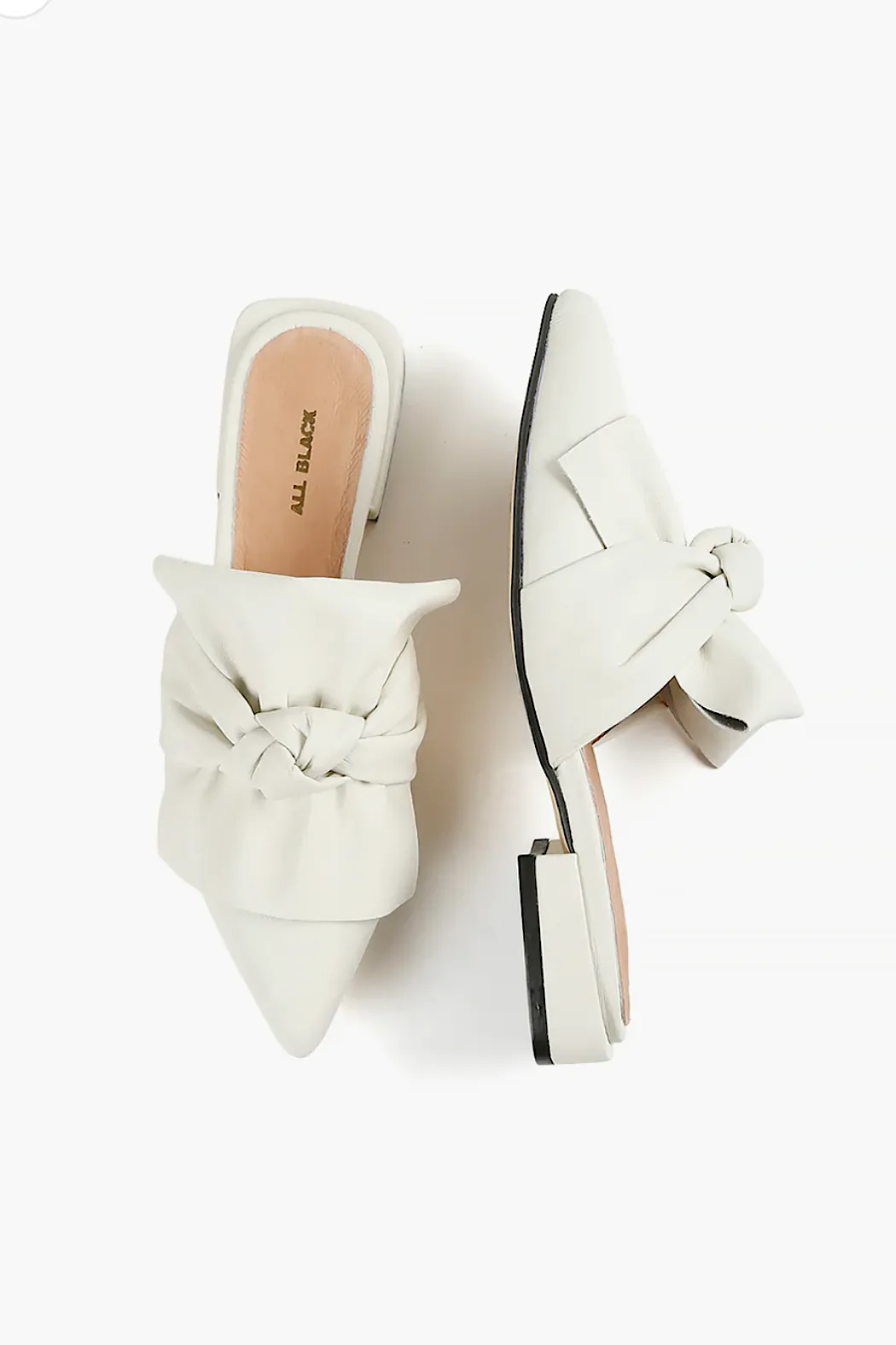 Slip Knot Leather Flats