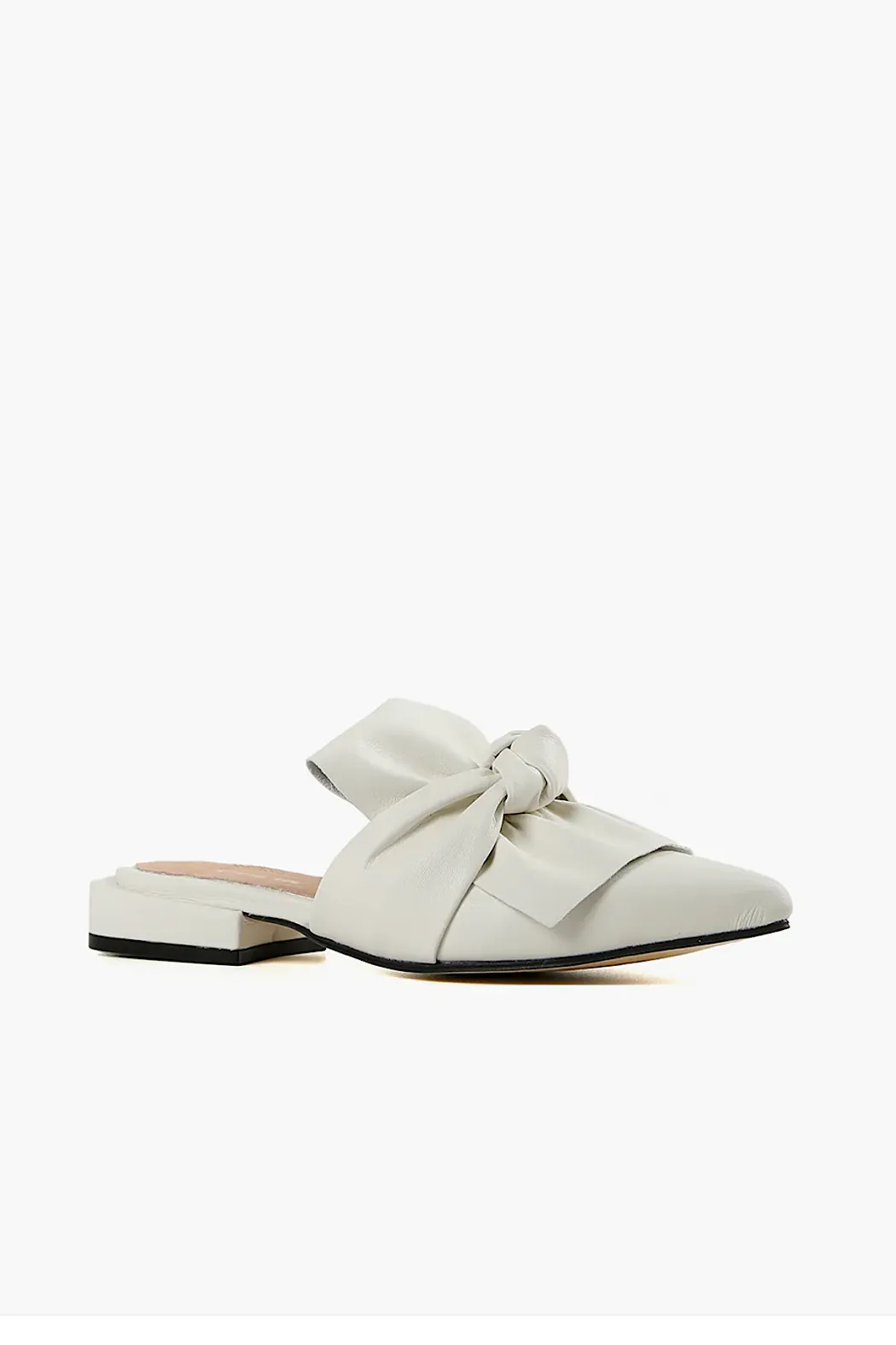 Slip Knot Leather Flats