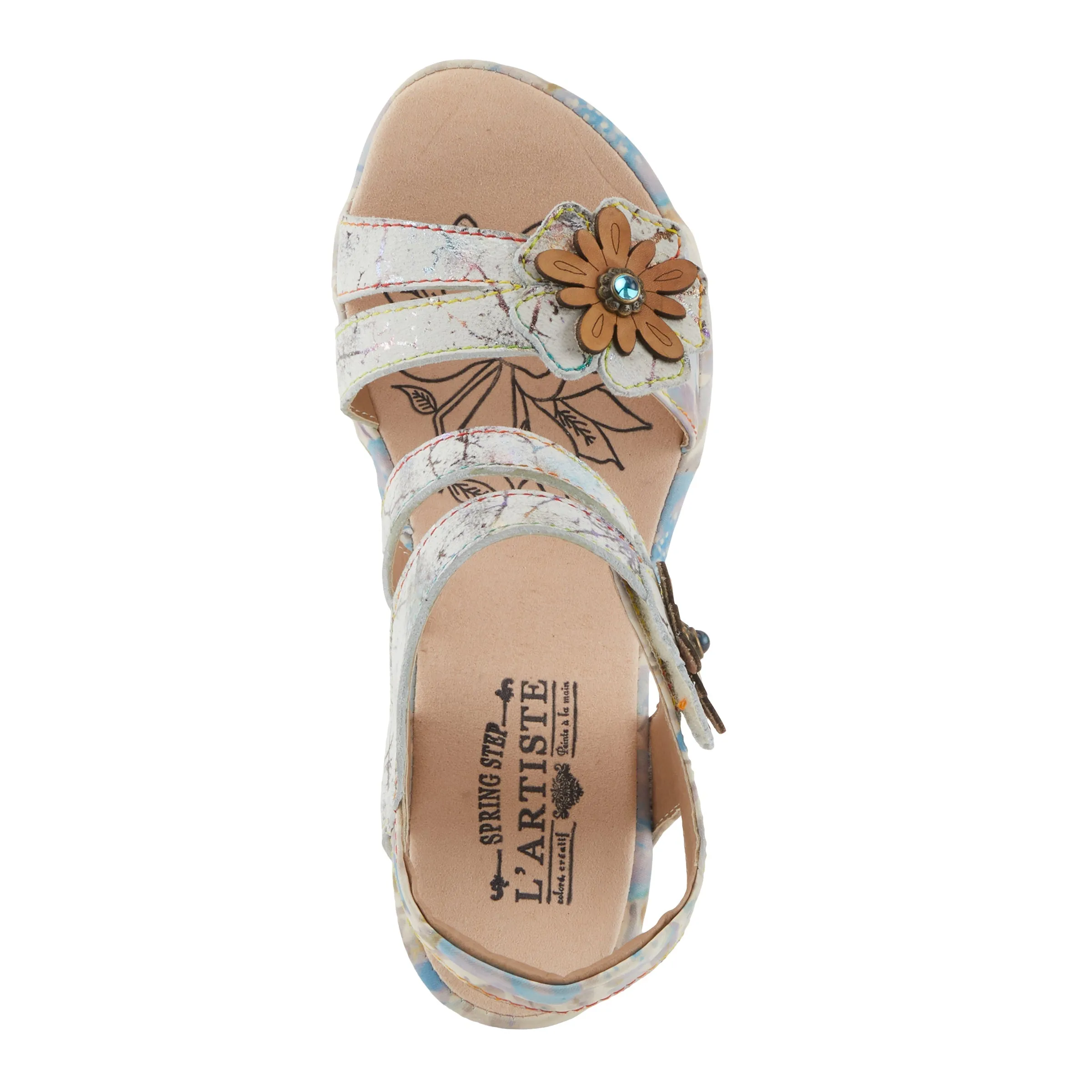 Spring Step Shoes  L'Artiste Karnitsky Sandals Women's Metallic Leather