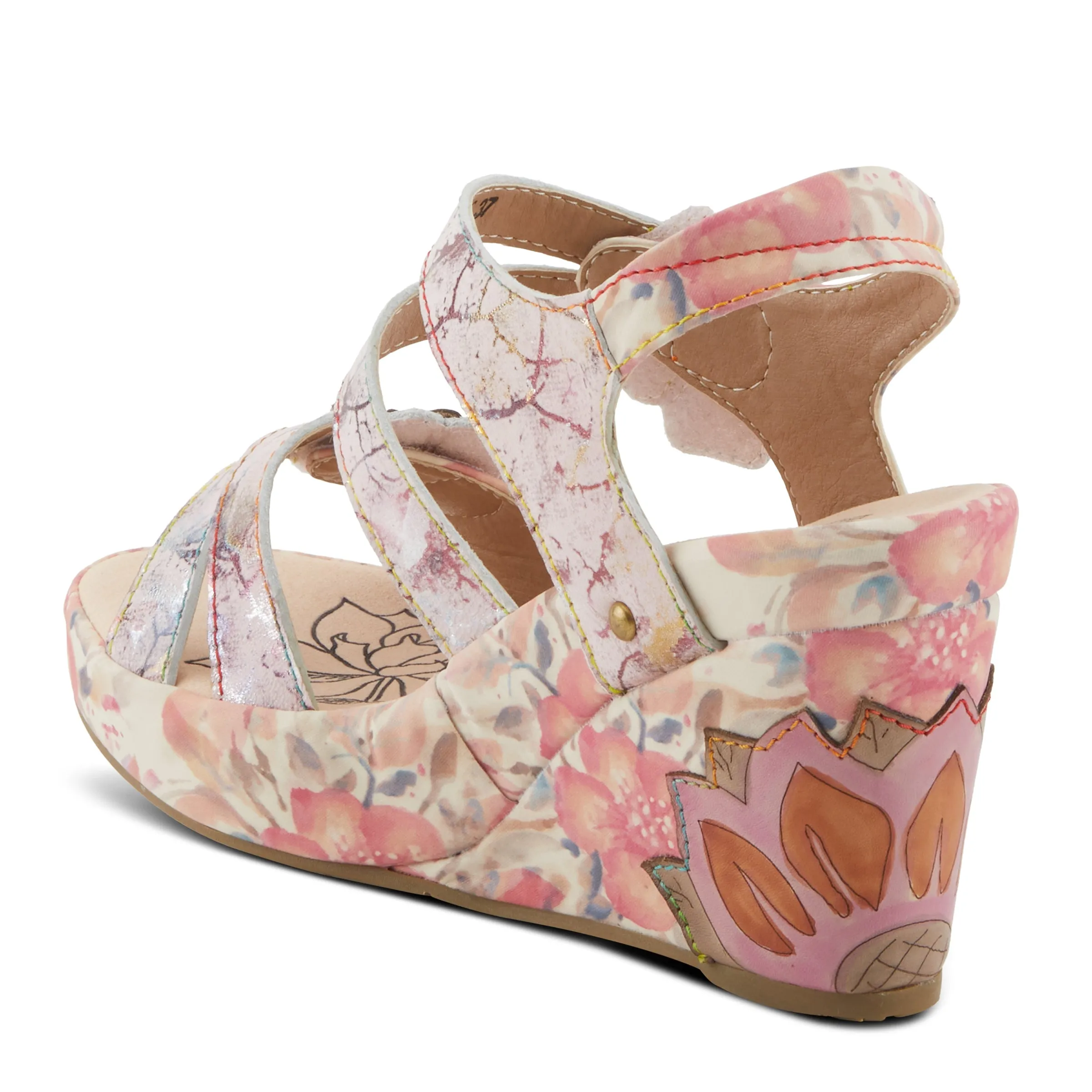 Spring Step Shoes  L'Artiste Karnitsky Sandals Women's Metallic Leather