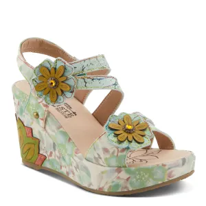 Spring Step Shoes  L'Artiste Karnitsky Sandals Women's Metallic Leather