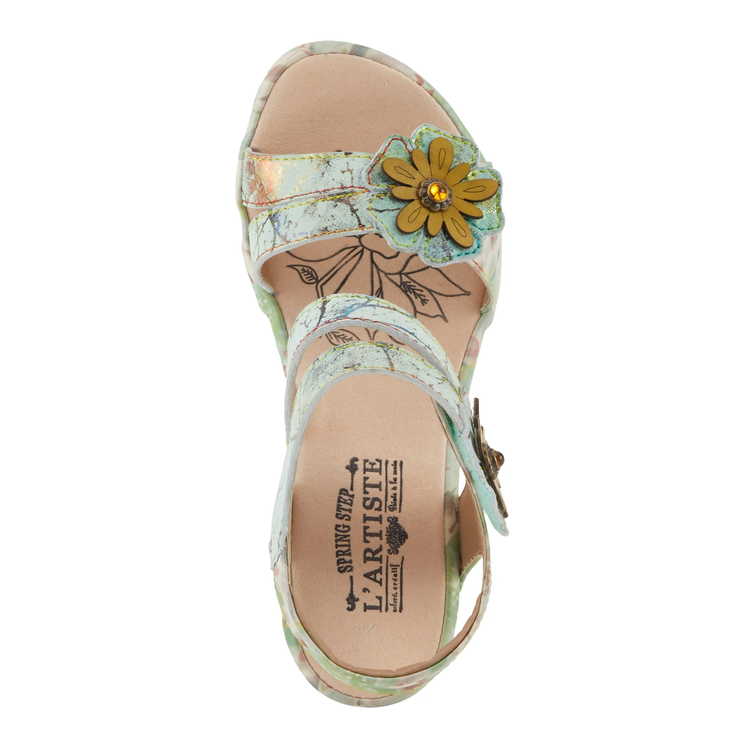 Spring Step Shoes  L'Artiste Karnitsky Sandals Women's Metallic Leather