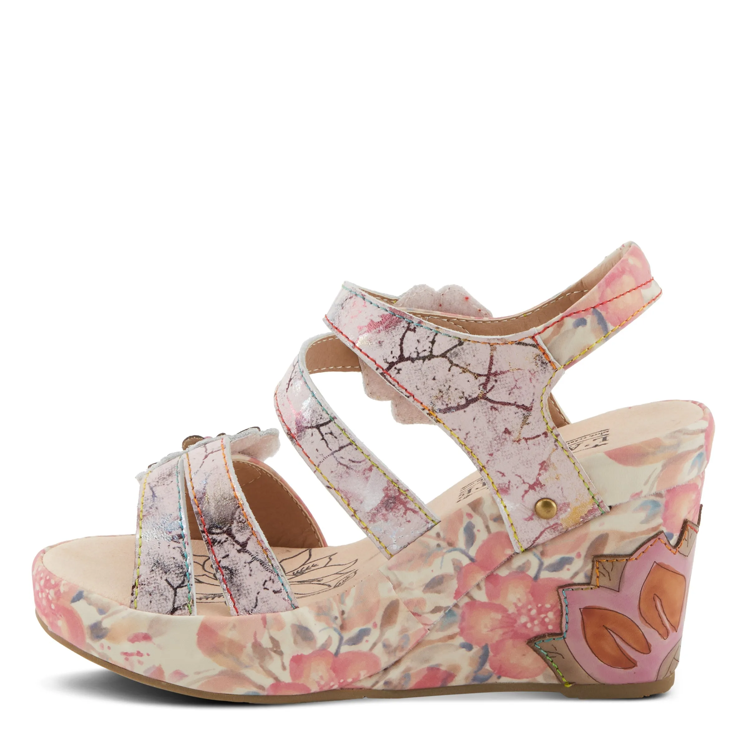 Spring Step Shoes  L'Artiste Karnitsky Sandals Women's Metallic Leather