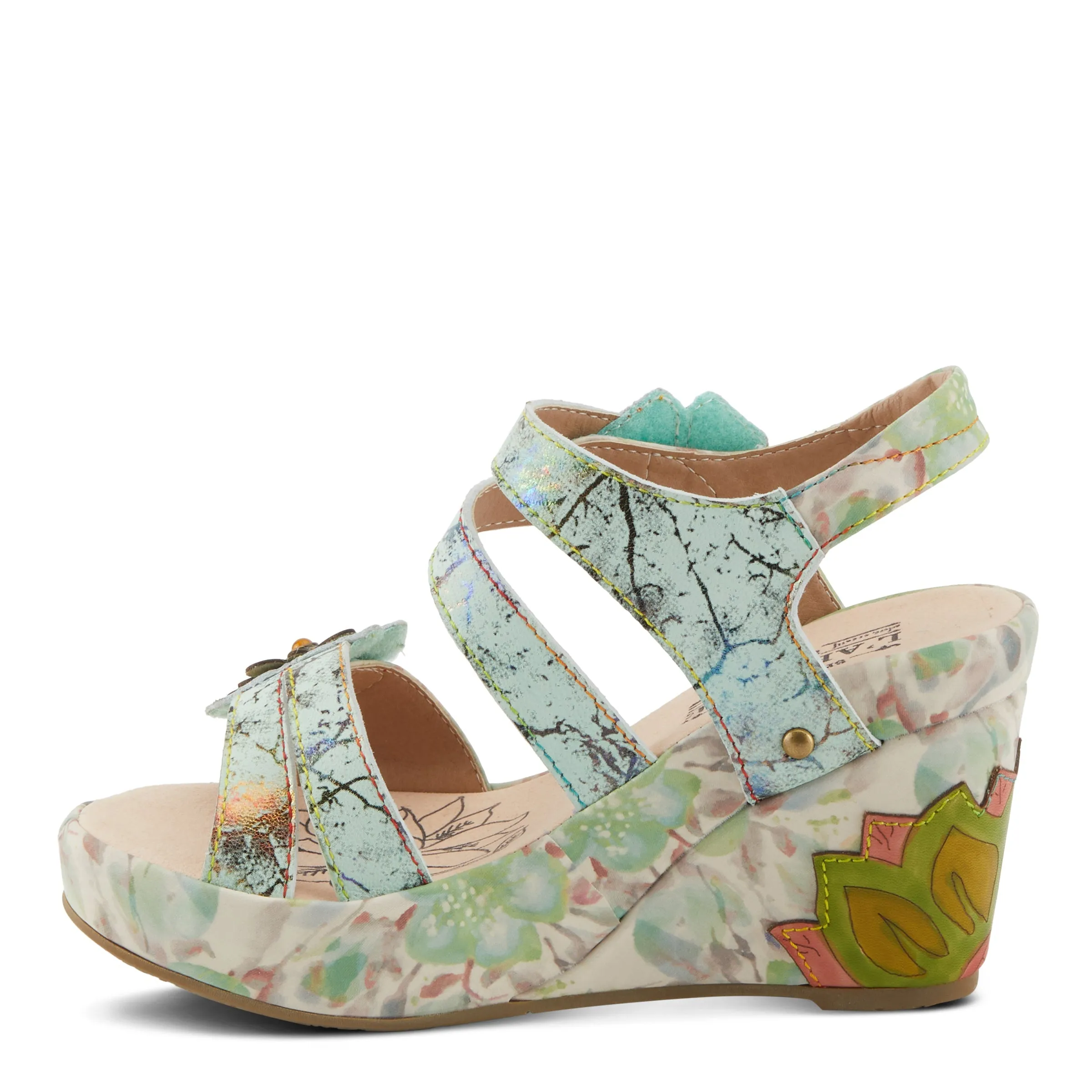 Spring Step Shoes  L'Artiste Karnitsky Sandals Women's Metallic Leather