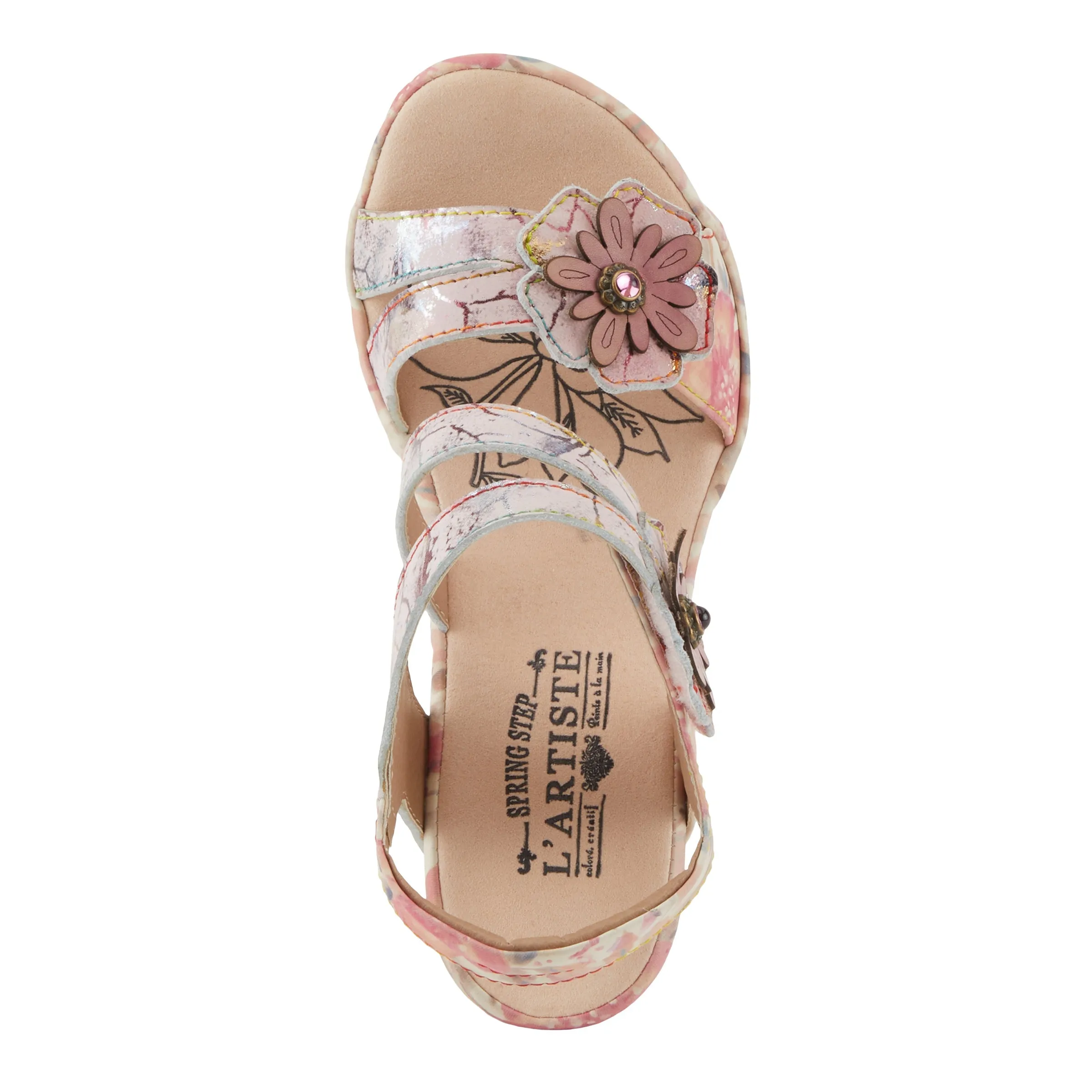 Spring Step Shoes  L'Artiste Karnitsky Sandals Women's Metallic Leather