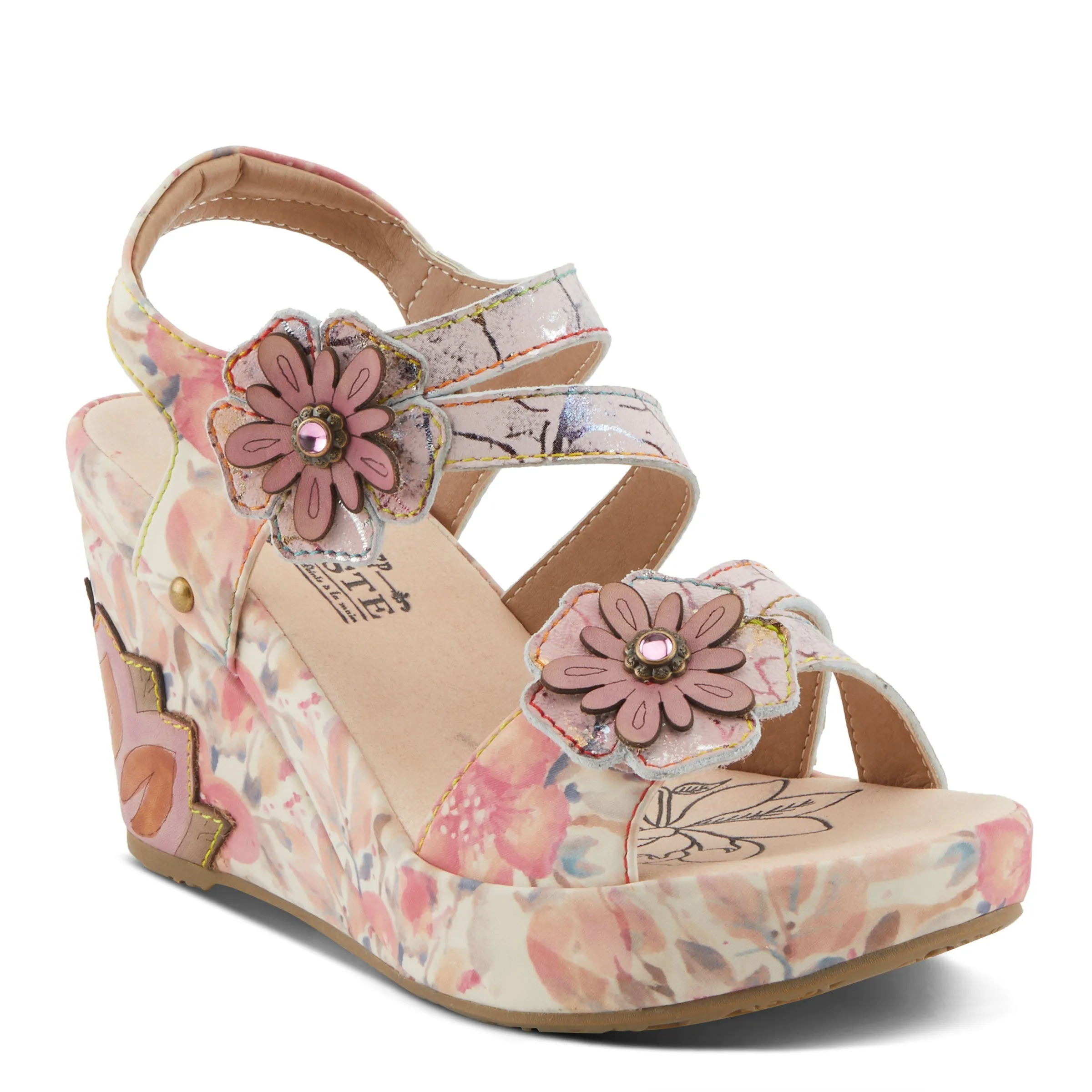 Spring Step Shoes  L'Artiste Karnitsky Sandals Women's Metallic Leather