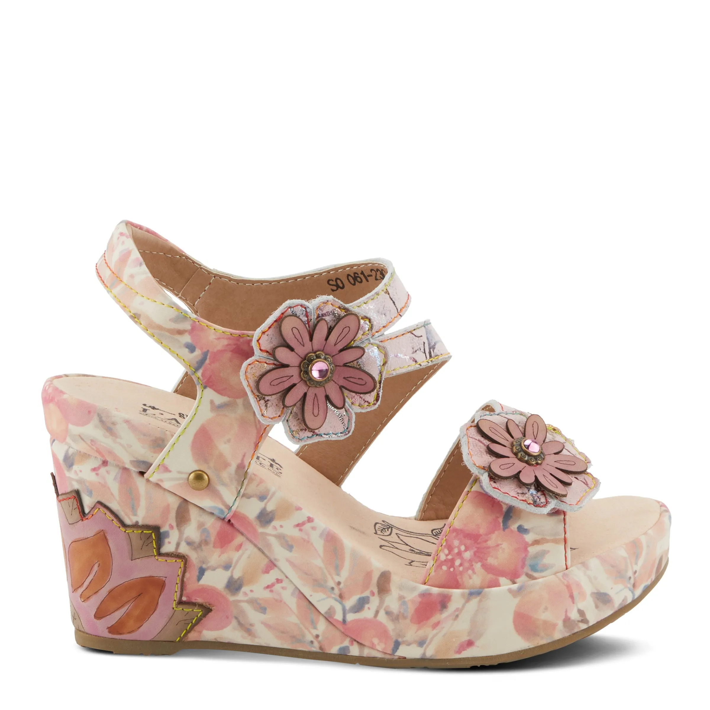 Spring Step Shoes  L'Artiste Karnitsky Sandals Women's Metallic Leather