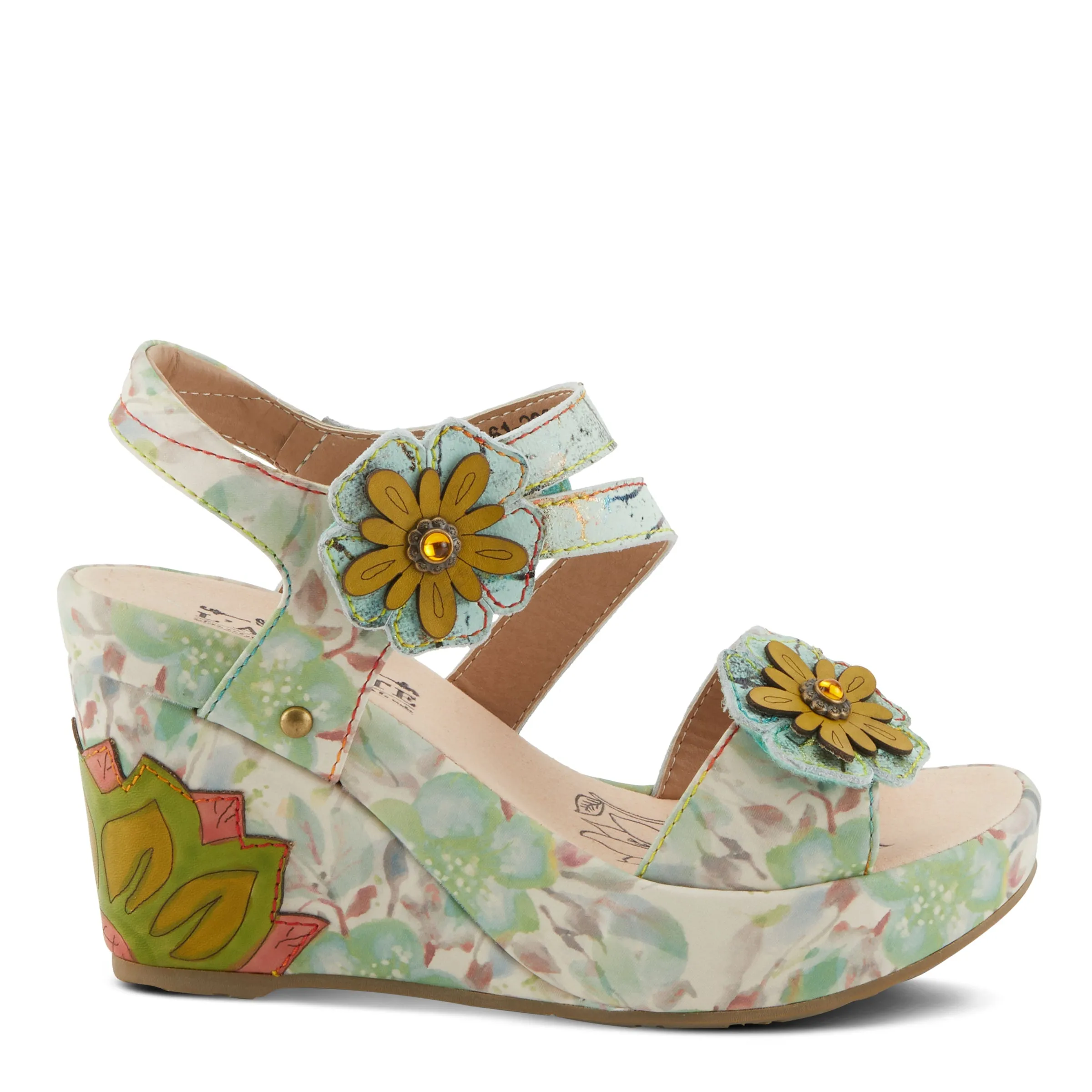Spring Step Shoes  L'Artiste Karnitsky Sandals Women's Metallic Leather