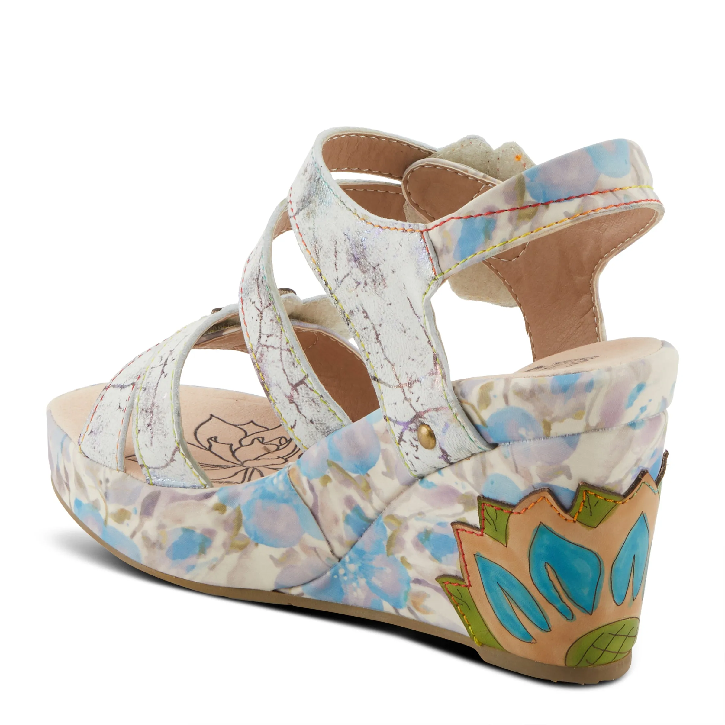 Spring Step Shoes  L'Artiste Karnitsky Sandals Women's Metallic Leather