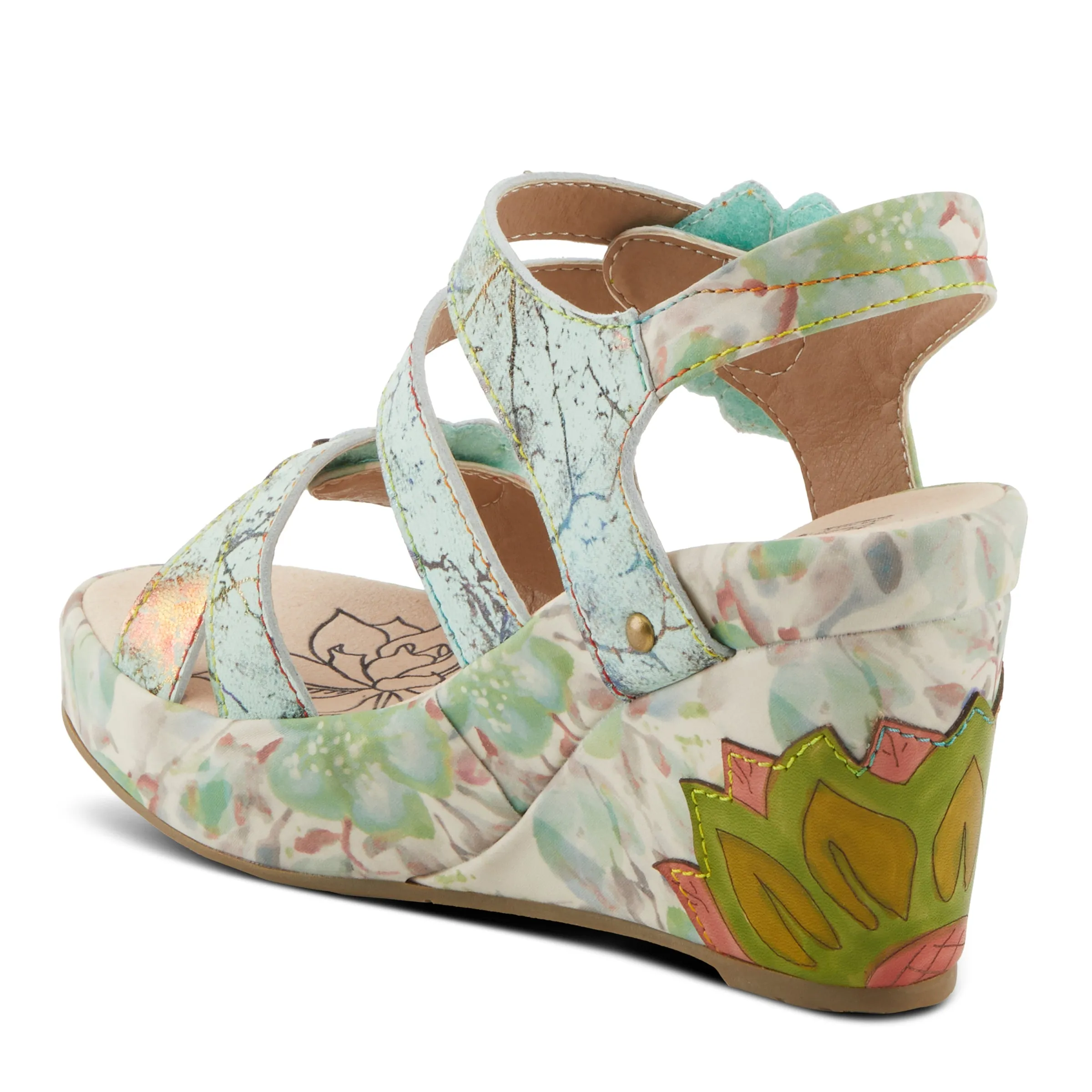 Spring Step Shoes  L'Artiste Karnitsky Sandals Women's Metallic Leather