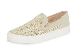 Steve Madden Women's Kicks Raffia Slip On Sneakers TAUPE MULTI
