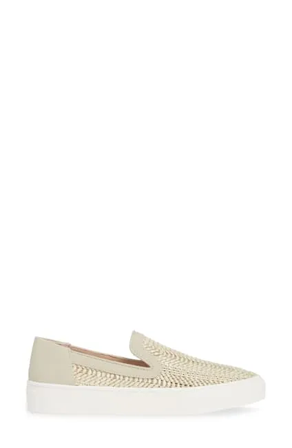 Steve Madden Women's Kicks Raffia Slip On Sneakers TAUPE MULTI