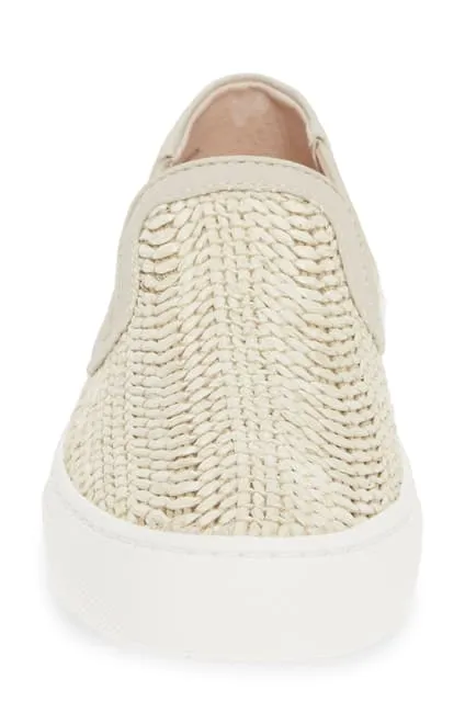 Steve Madden Women's Kicks Raffia Slip On Sneakers TAUPE MULTI