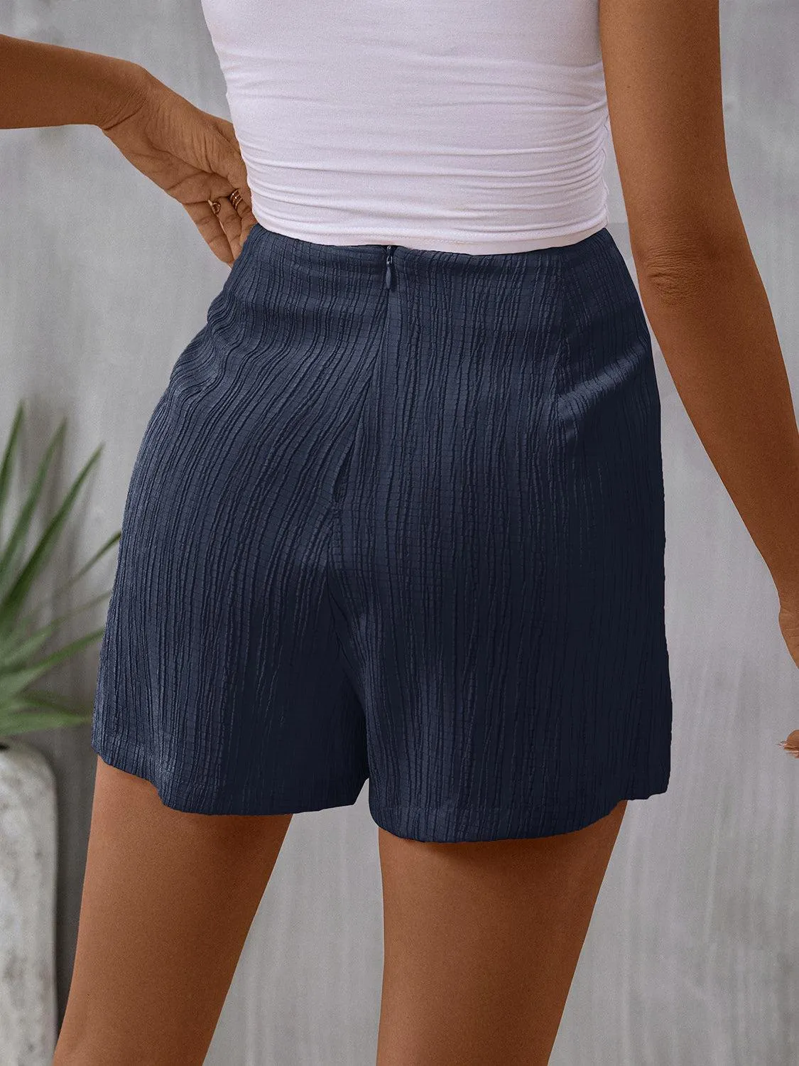 Summer Trend Tied High Waist Mini Skort
