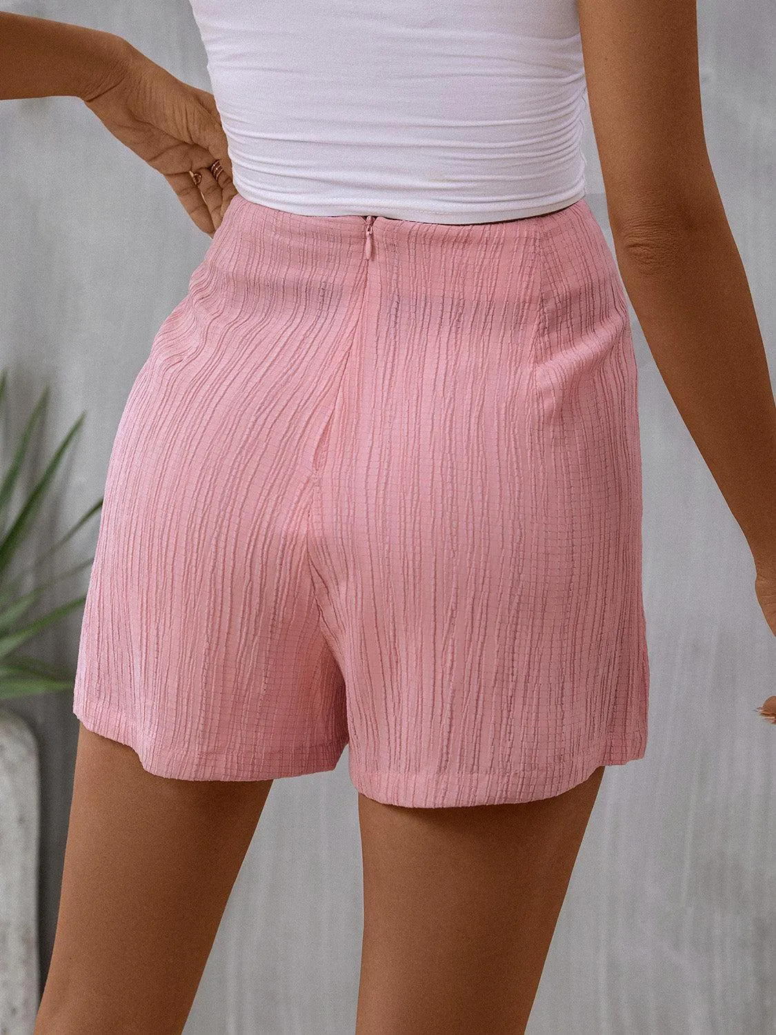 Summer Trend Tied High Waist Mini Skort