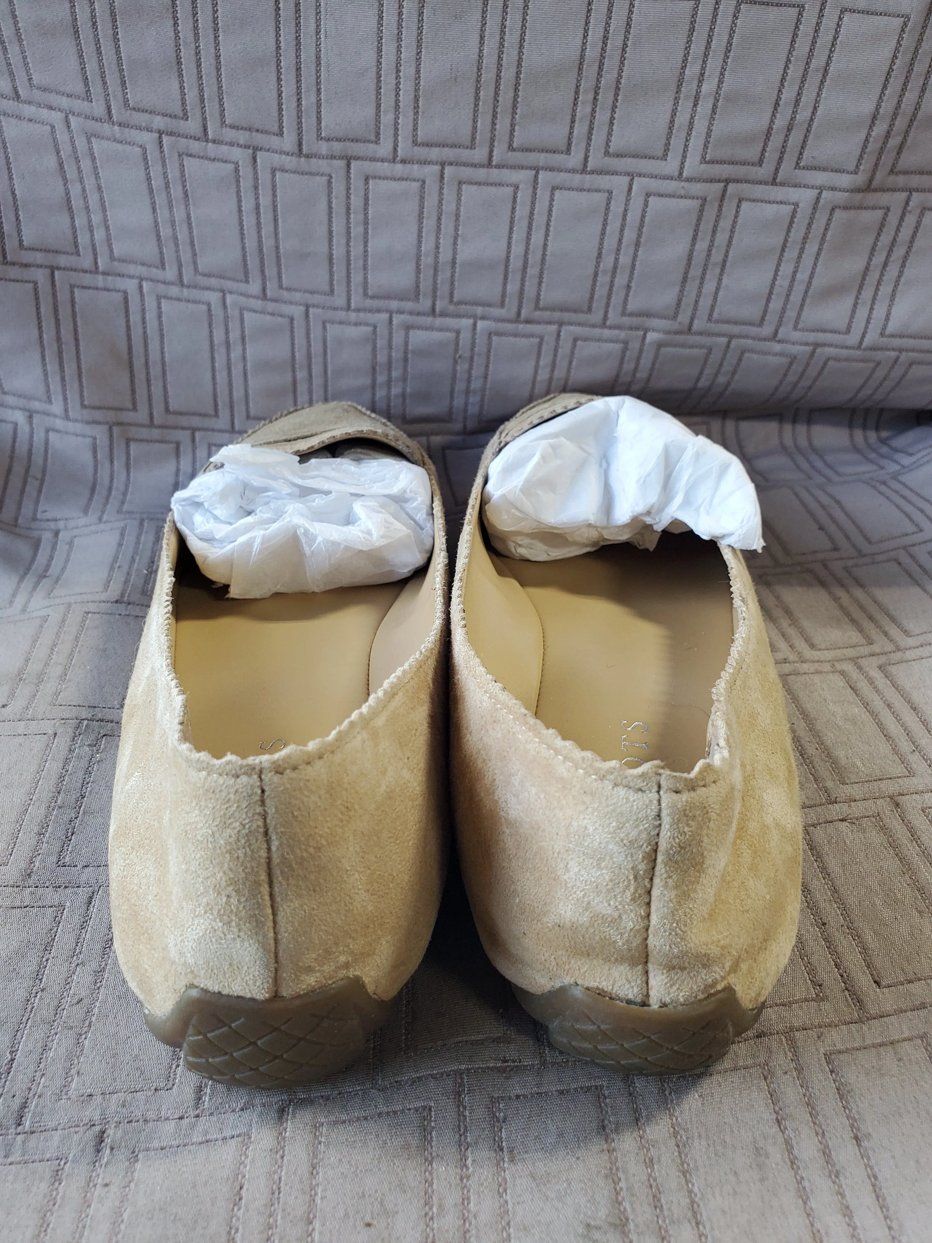 Talbots Tan Suede Loafers—Women's Size 9M