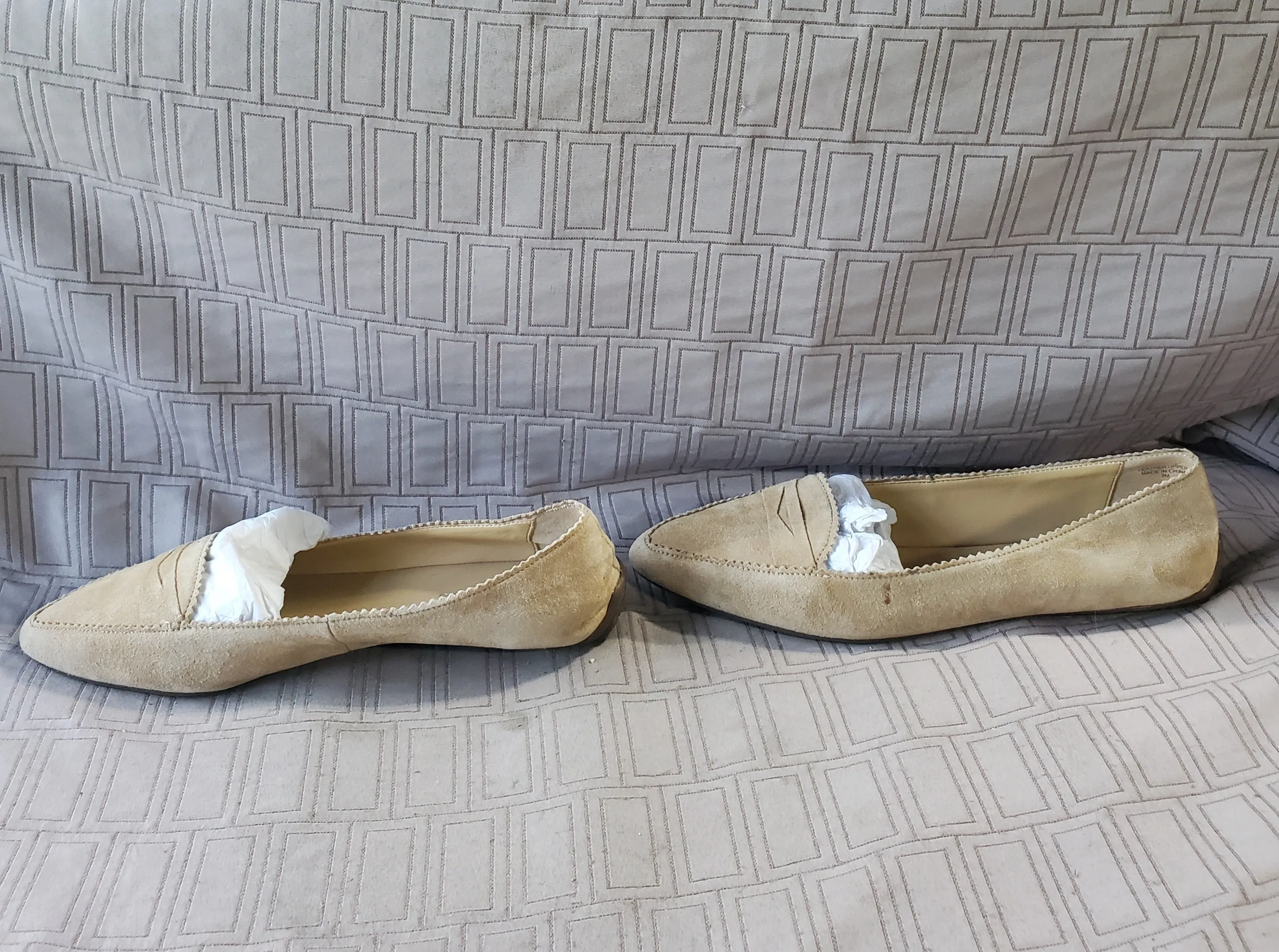 Talbots Tan Suede Loafers—Women's Size 9M