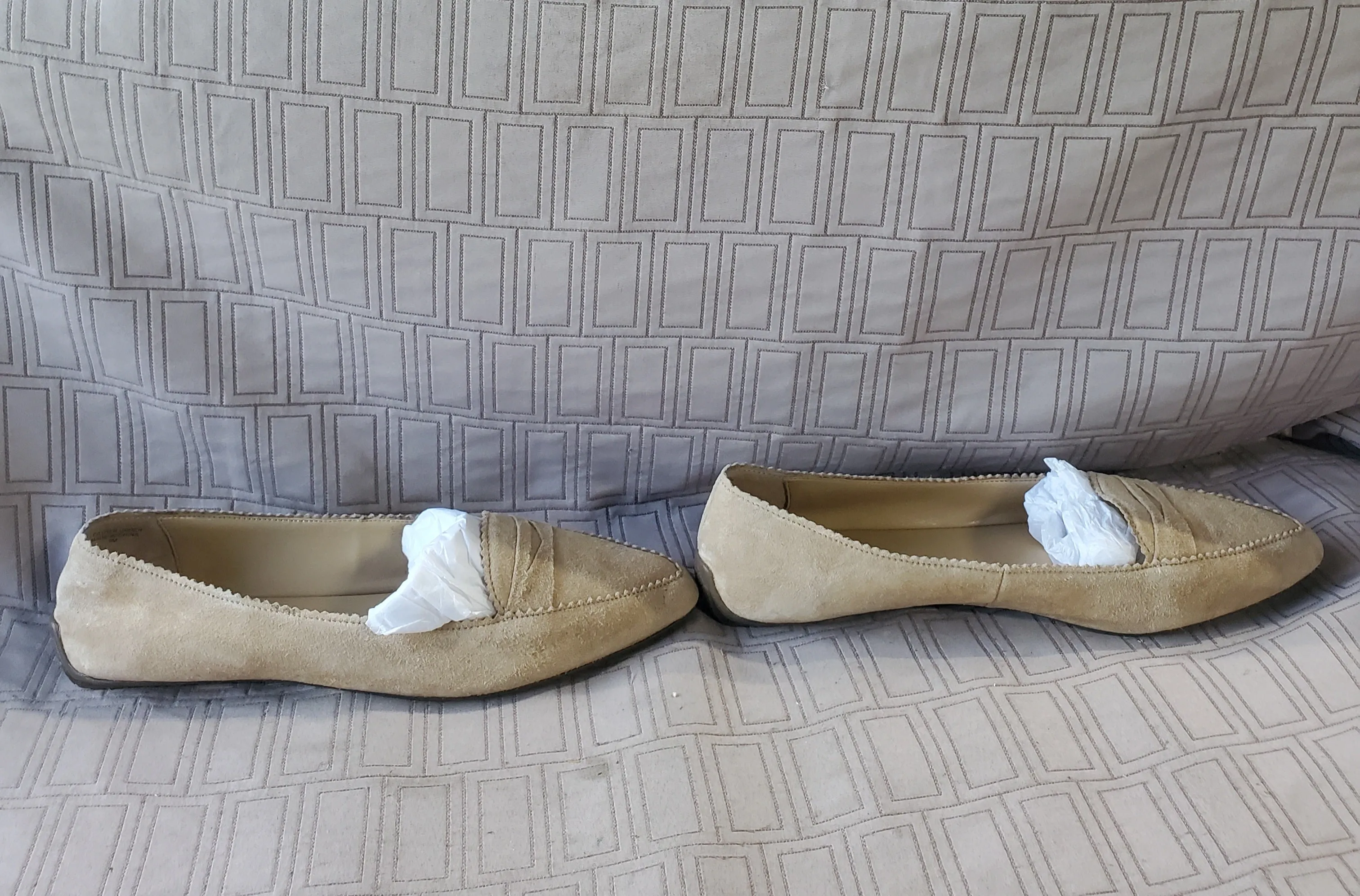 Talbots Tan Suede Loafers—Women's Size 9M