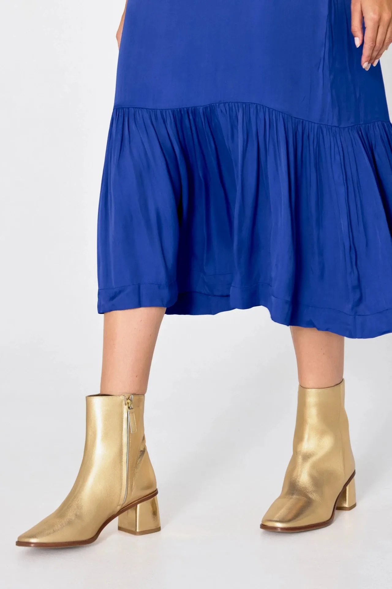 The Tiny Big Sister Gold Boots