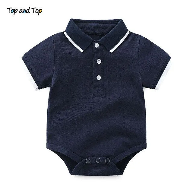 Top and Top Fashion Infant Boys Gentleman Romper Clothes One Piece Long Sleeve Cotton Patchwork Plaid Bow Tie V-neck Jumpsuit