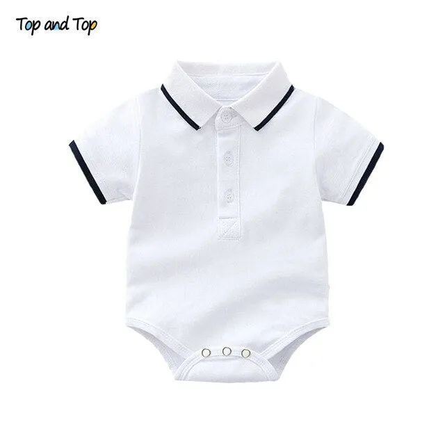 Top and Top Fashion Infant Boys Gentleman Romper Clothes One Piece Long Sleeve Cotton Patchwork Plaid Bow Tie V-neck Jumpsuit