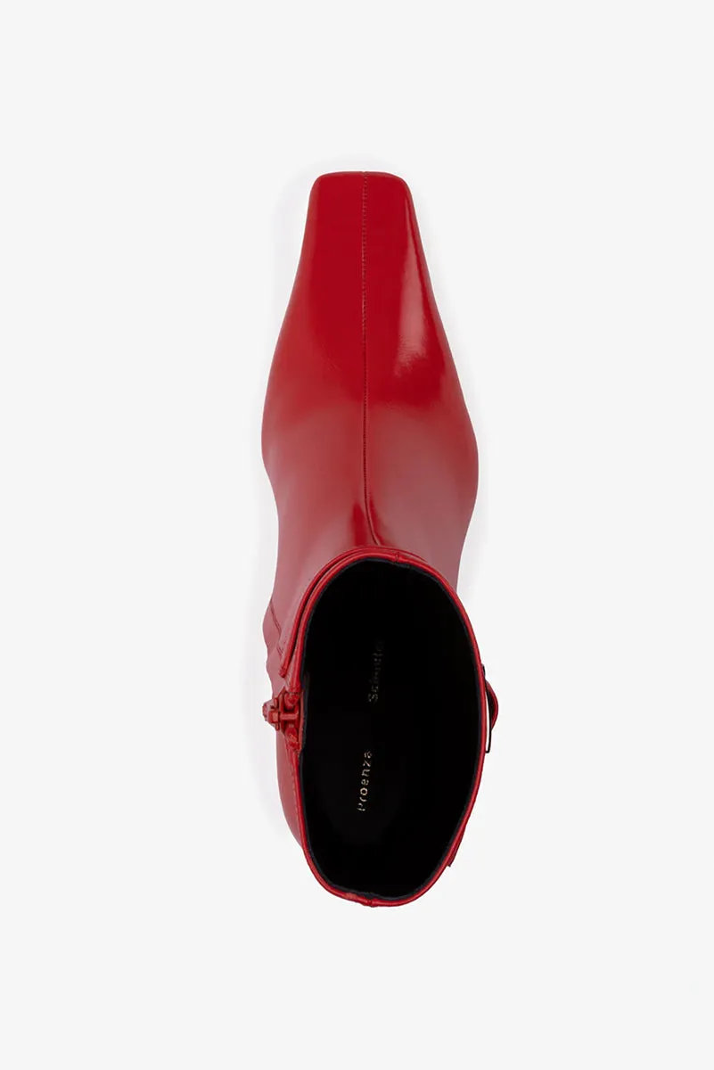 Trap Ankle Boots - Vermillion