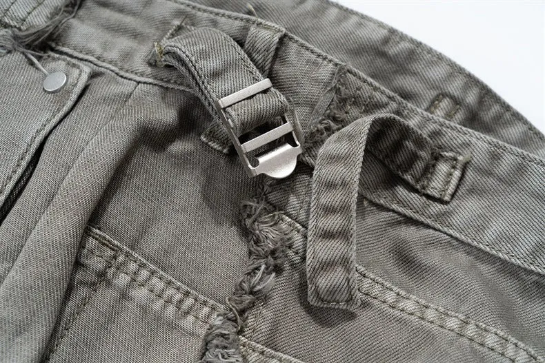 trendy black wide leg cargo pants