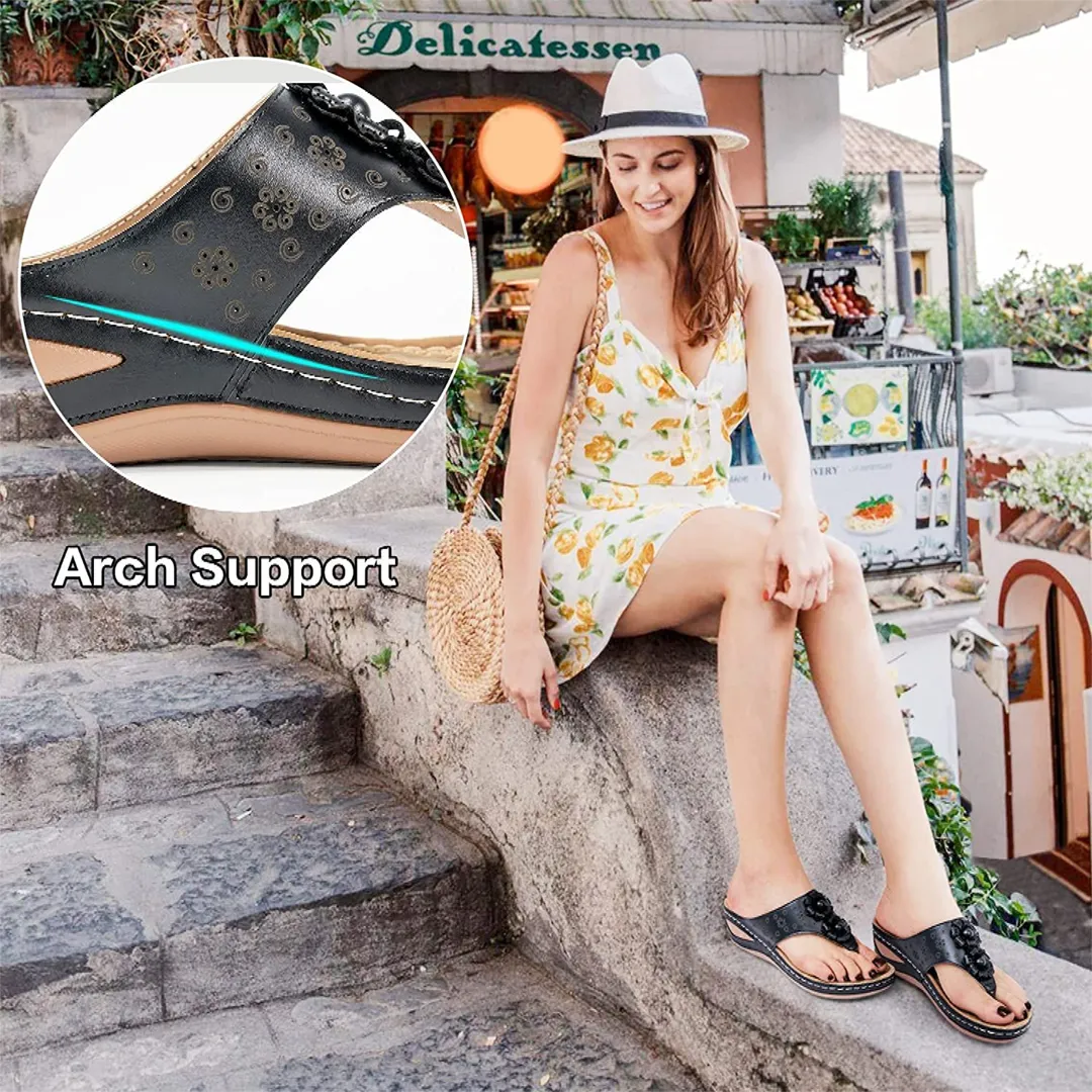 Uniqcloud Massage Arch Support Cushion Footbed Flip-Flops