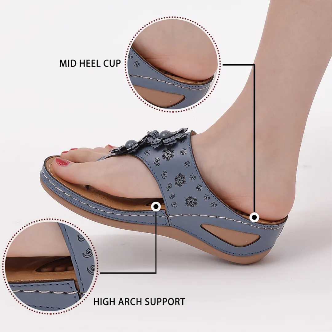 Uniqcloud Massage Arch Support Cushion Footbed Flip-Flops