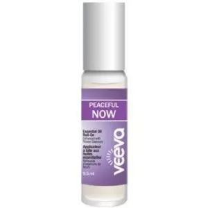 Veeva Essential Oil Roll-On enhanced with flower essences - Peaceful NOW 9.5 ml