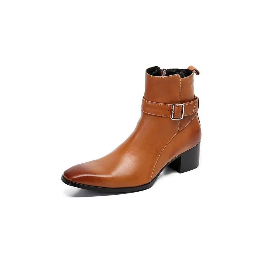 Veltique Croc-Zip Dress Boots