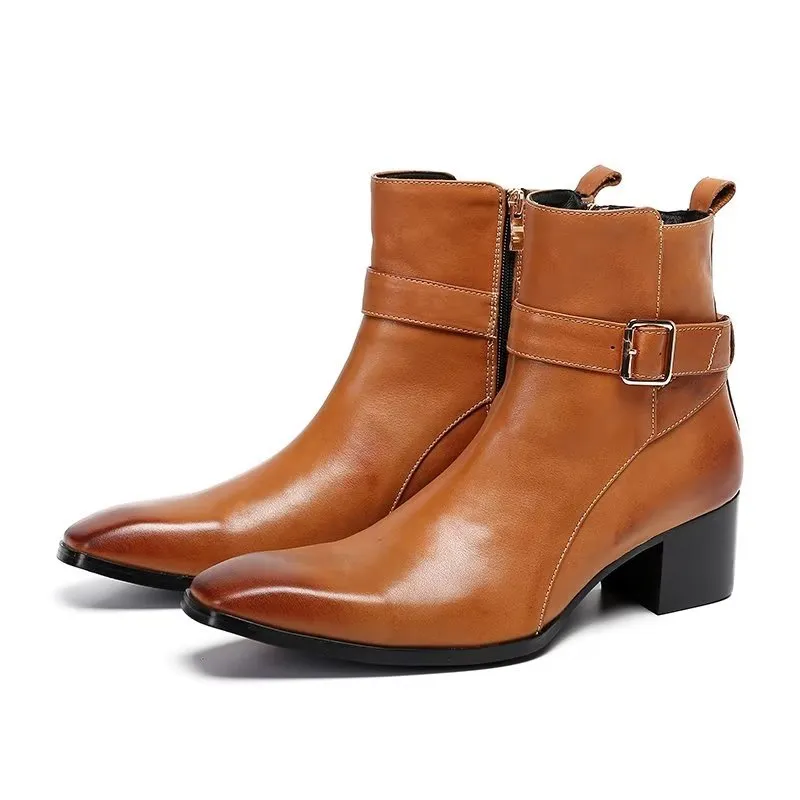 Veltique Croc-Zip Dress Boots