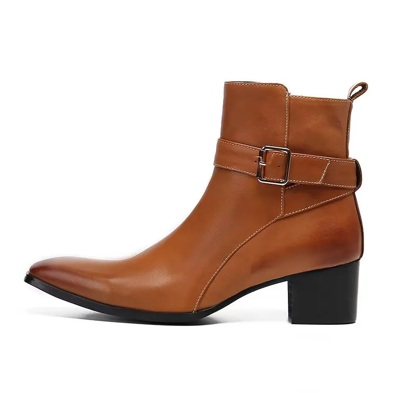 Veltique Croc-Zip Dress Boots