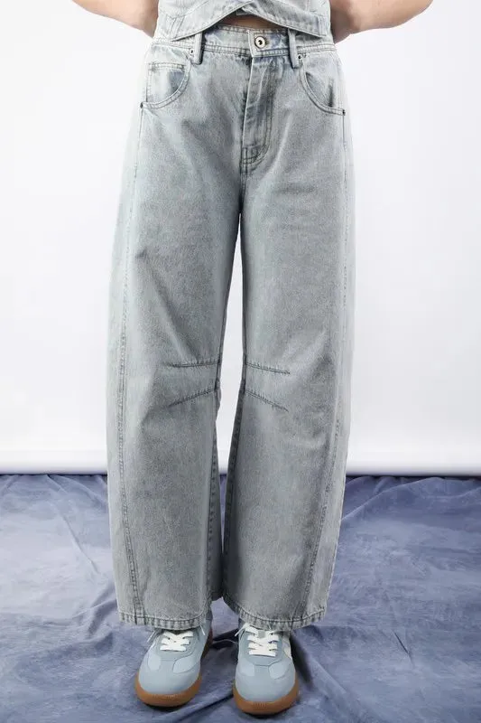 VERY J Wide Leg Comfy Jeans